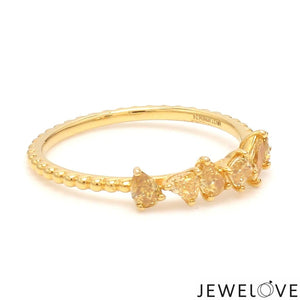 Jewelove™ Rings 18K Yellow Gold Ring with Yellow Diamond JL AU 127