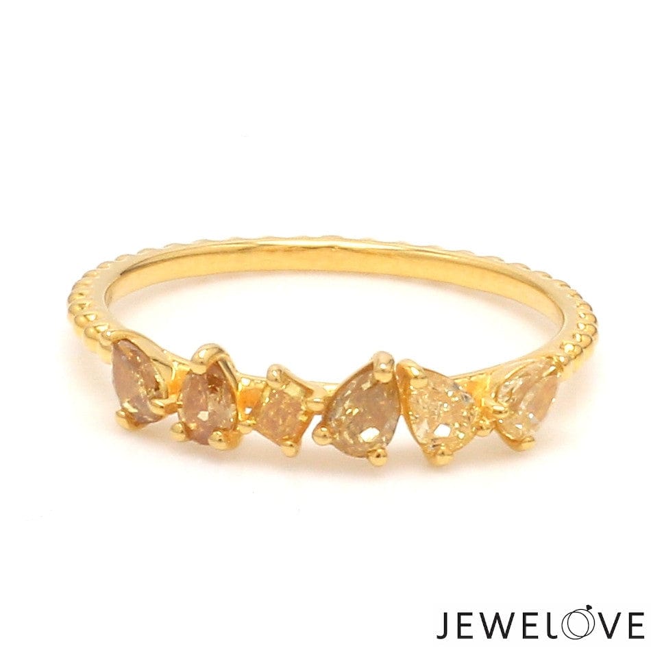 Jewelove™ Rings 18K Yellow Gold Ring with Yellow Diamond JL AU 128