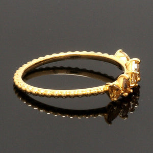 Jewelove™ Rings 18K Yellow Gold Ring with Yellow Diamond JL AU 128