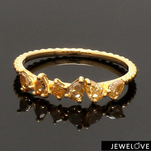 Jewelove™ Rings 18K Yellow Gold Ring with Yellow Diamond JL AU 128