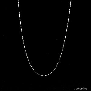 Jewelove™ Chains 18 inches 1mm Japanese Platinum Chain for Women JL PT CH 1116-B