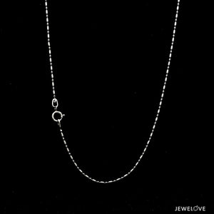 Jewelove™ Chains 18 inches 1mm Japanese Platinum Chain for Women JL PT CH 1116-B