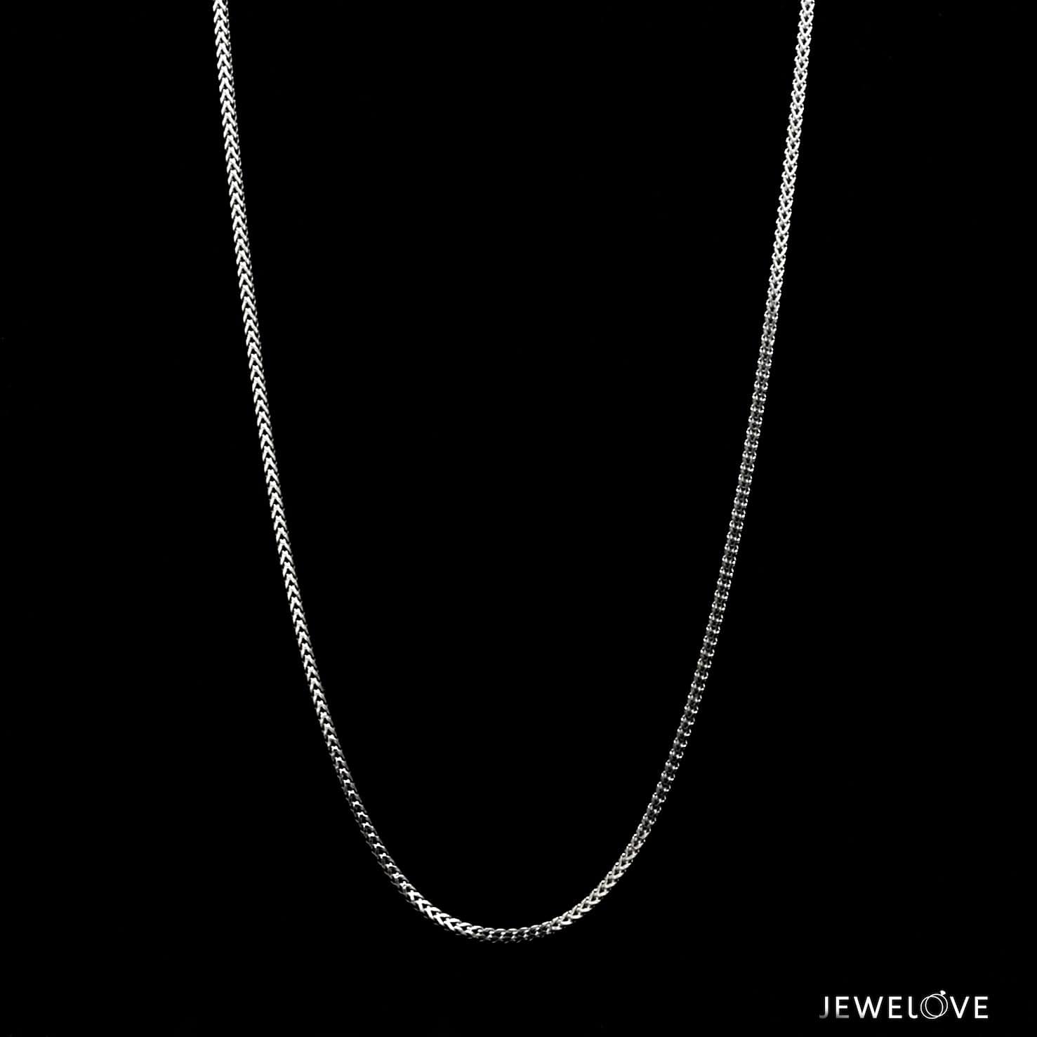 Jewelove™ Chains 1mm Platinum Chain for Women JL PT CH 1300