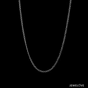 Jewelove™ Chains 1mm Thin Rectangular Links Platinum Chain JL PT CH 1291