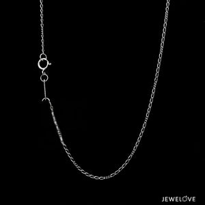 Jewelove™ Chains 1mm Thin Rectangular Links Platinum Chain JL PT CH 1291