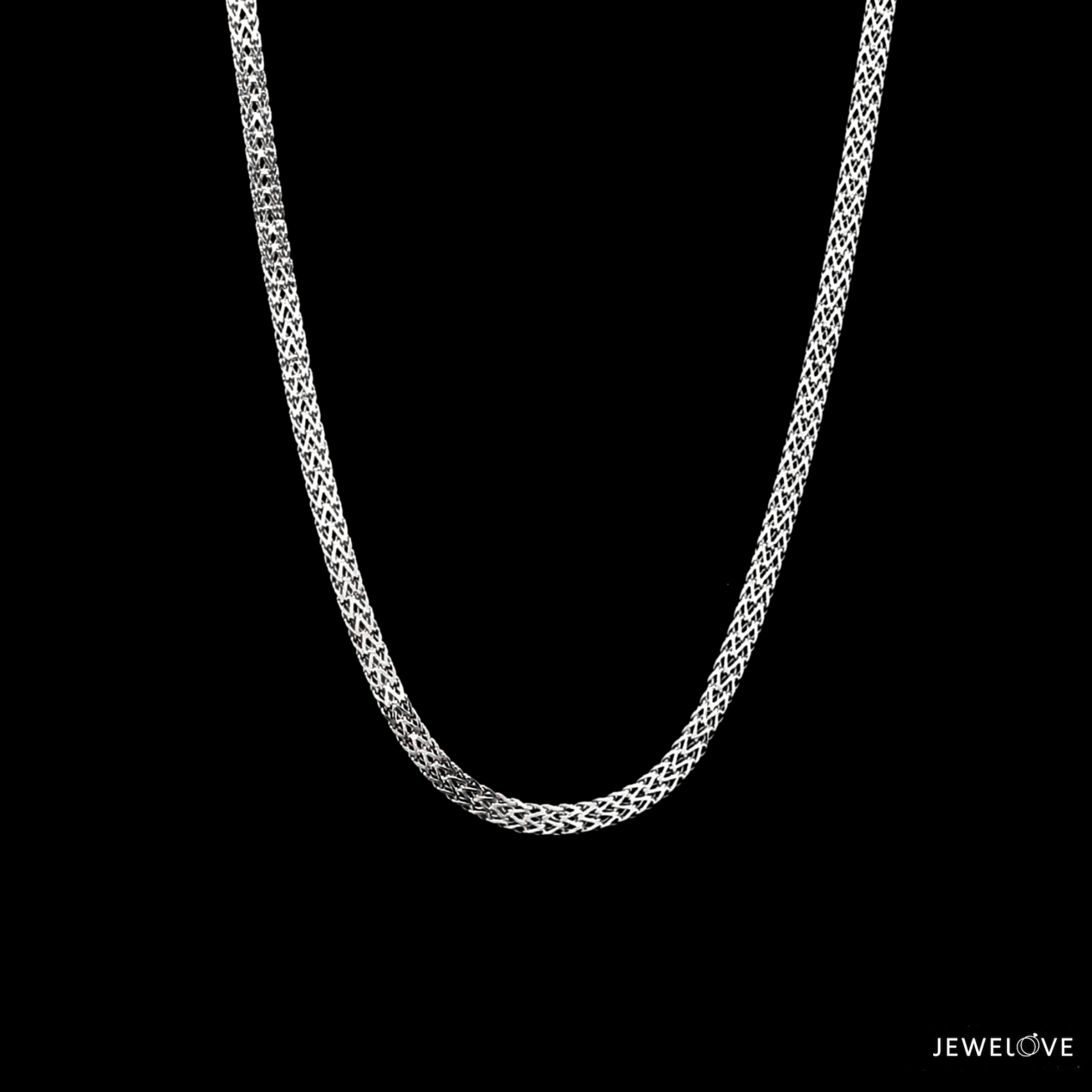 Jewelove™ Chains 2.25mm Unisex V-Chain in Platinum JL PT CH 983