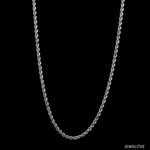 Jewelove™ Chains 2.3mm Cordell Platinum Rope Chain JL PT CH 903