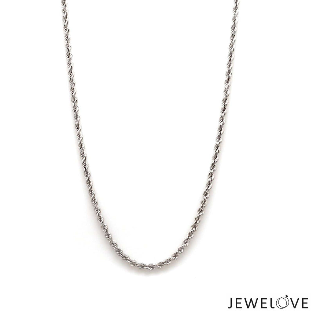 Jewelove™ Chains 2.3mm Cordell Platinum Rope Chain JL PT CH 903