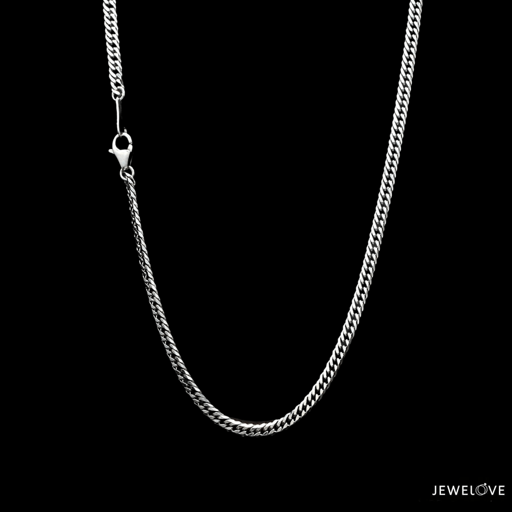 2.5mm Japanese Platinum Cuban Chain Uni-sex JL PT CH 1005-B