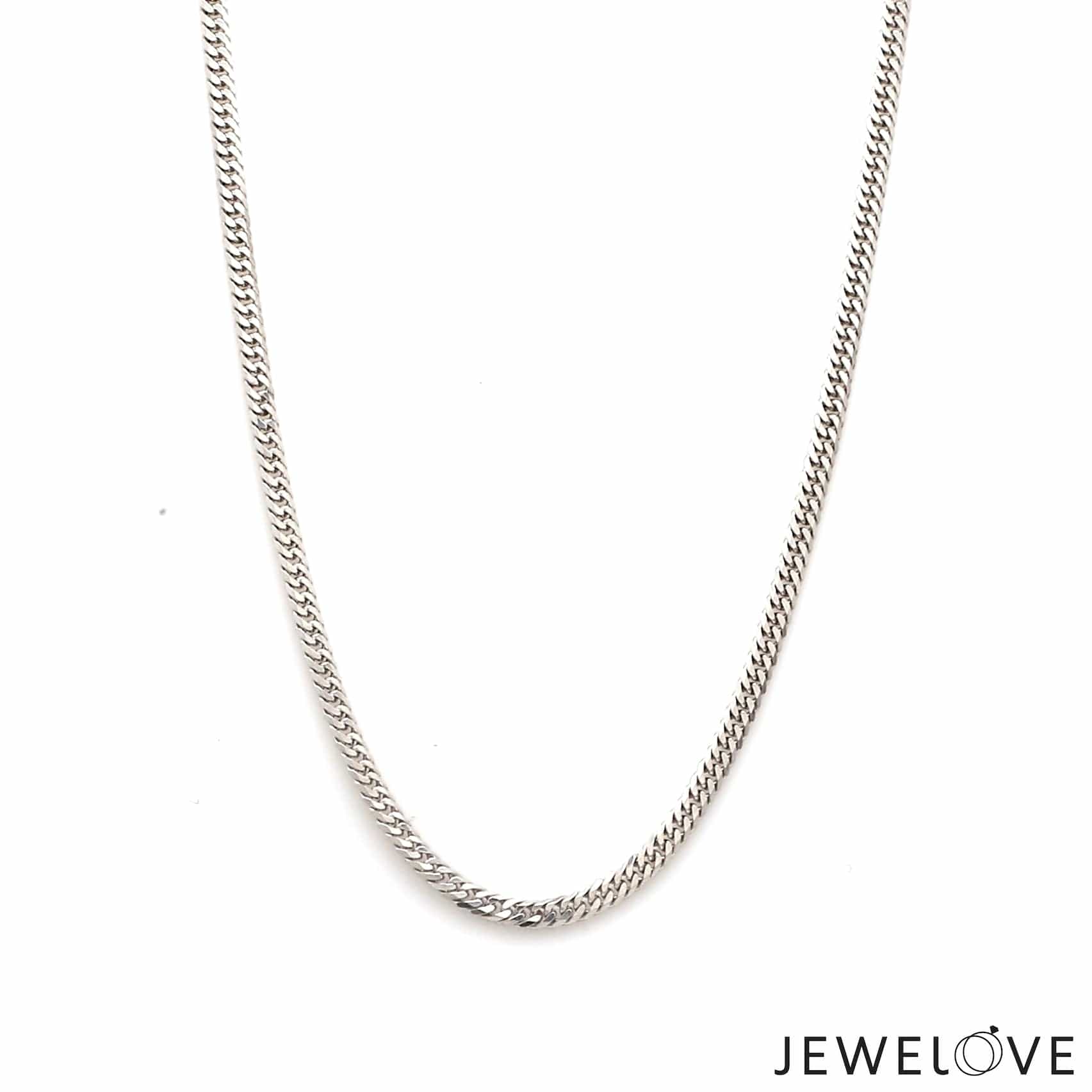 Jewelove™ Chains 2.5mm Platinum Curb Chain Uni-sex JL PT CH 982-B