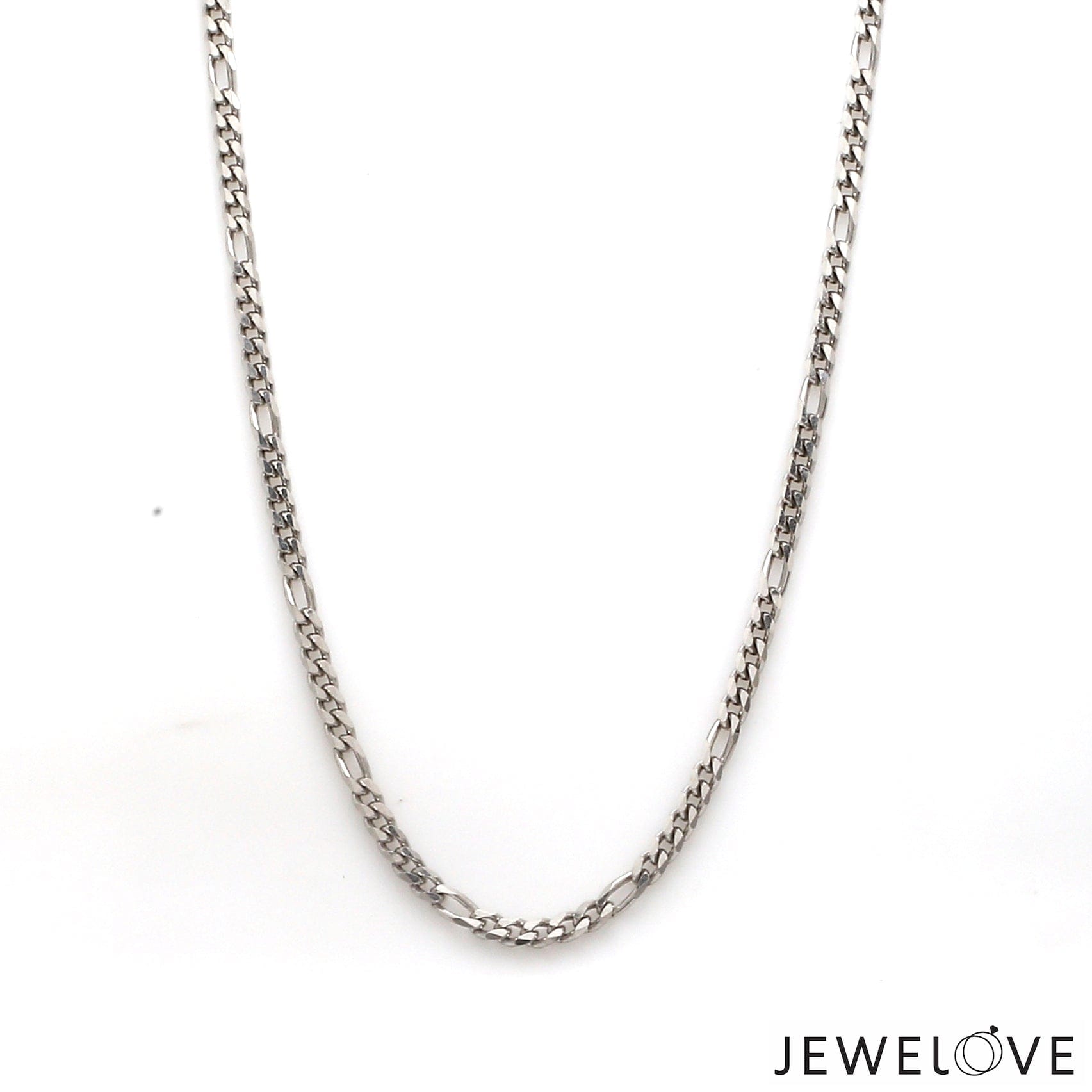 Jewelove™ Chains 2.5mm Platinum Figaro Chain for Men JL PT CH 1211-A