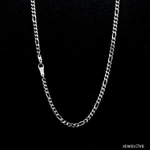 Jewelove™ Chains 2.5mm Platinum Figaro Chain for Men JL PT CH 1211-A