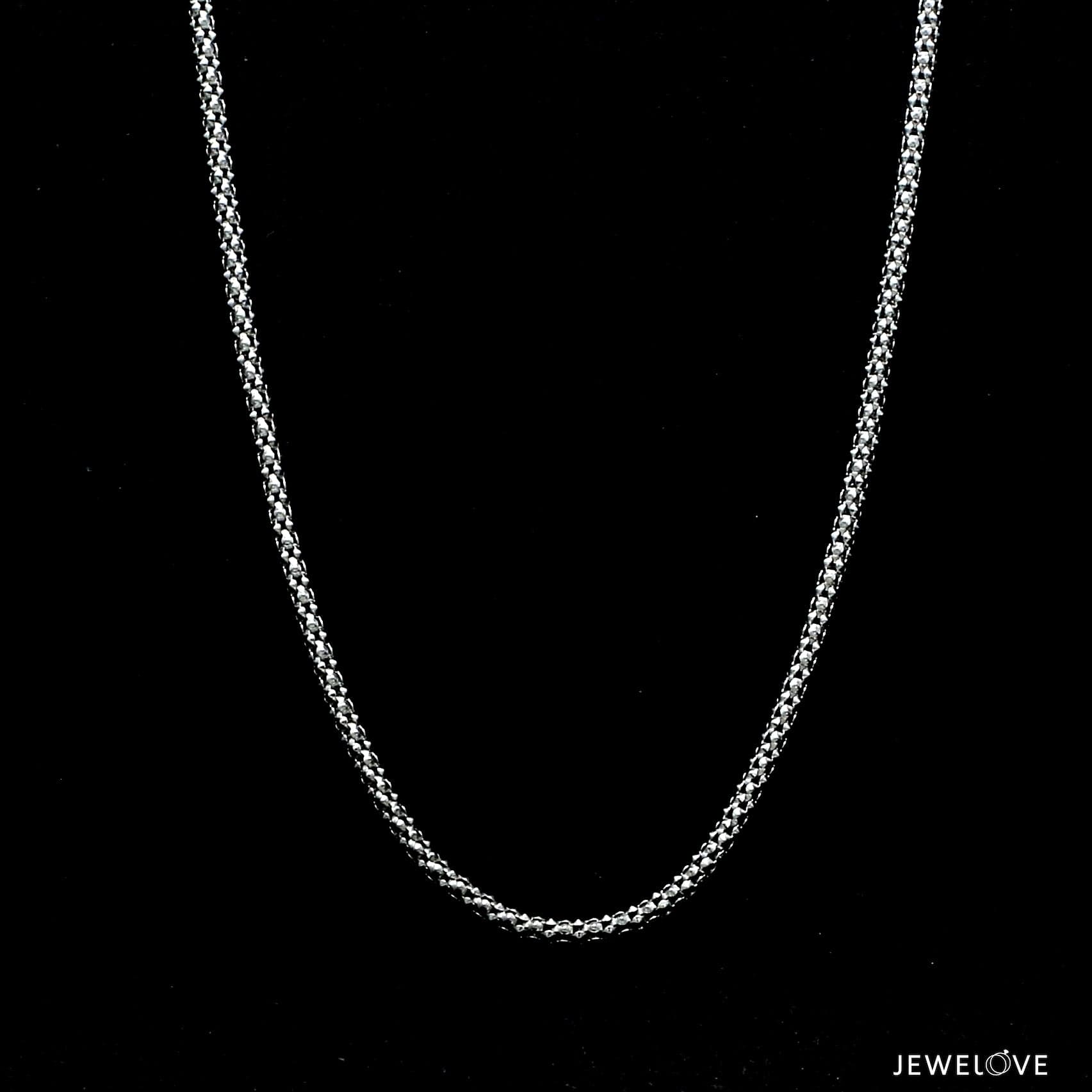 Jewelove™ Chains 2.5mm PopCorn Platinum Chain JL PT CH 1004