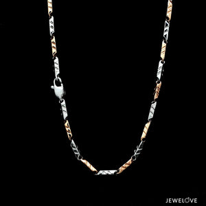 Jewelove™ Chains 2.75mm Platinum Rose Gold Links Chain for Men JL PT CH 1286