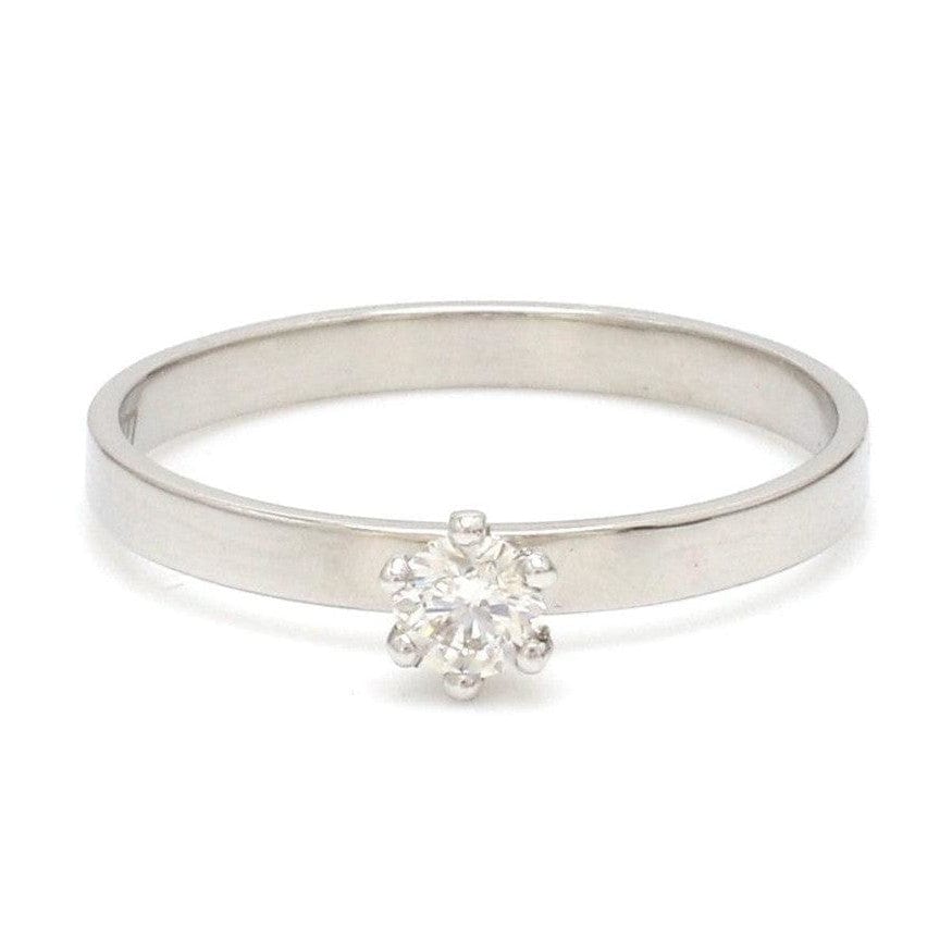 Jewelove™ Rings 20-Pointer Classic 6 Prong Solitaire Ring made in Platinum SKU 0012-A