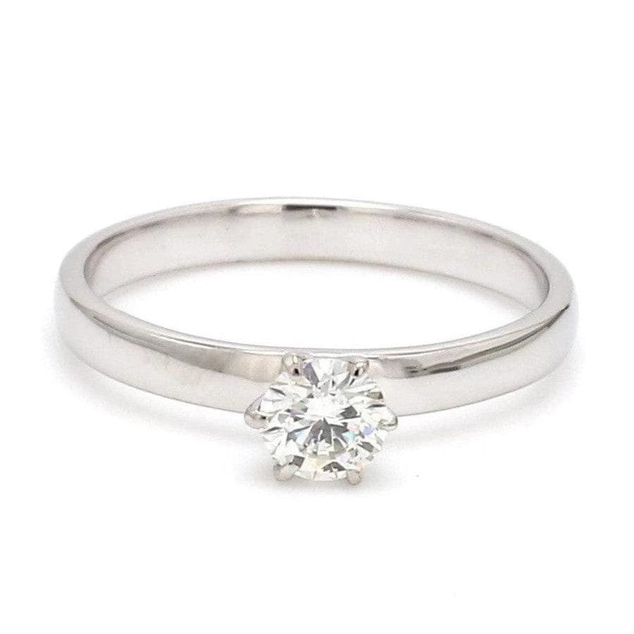 Jewelove™ Rings 20-Pointer Classic 6 Prong Solitaire Ring made in Platinum SKU 0012-A