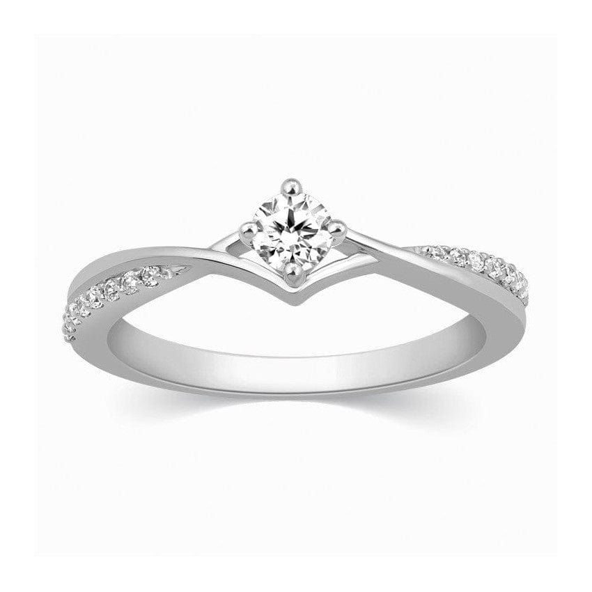 Jewelove™ Rings 20-Pointer Platinum Diamond Engagement Ring  JL PT 573-A