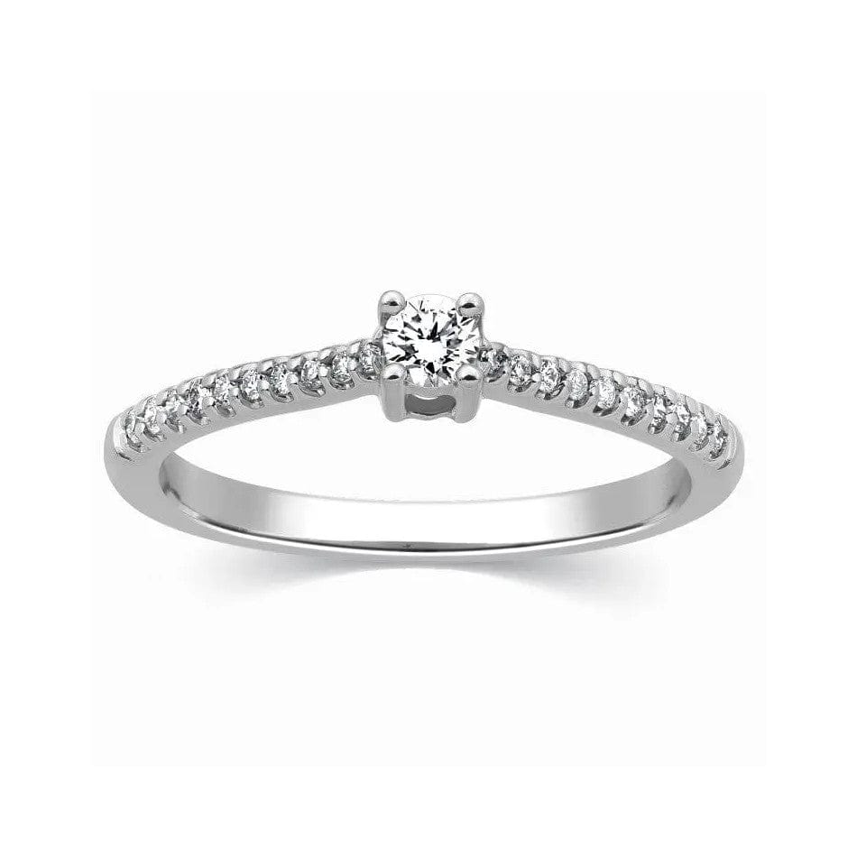 Jewelove™ Rings 20 Pointer Platinum Solitaire Ring for Women JL PT 307