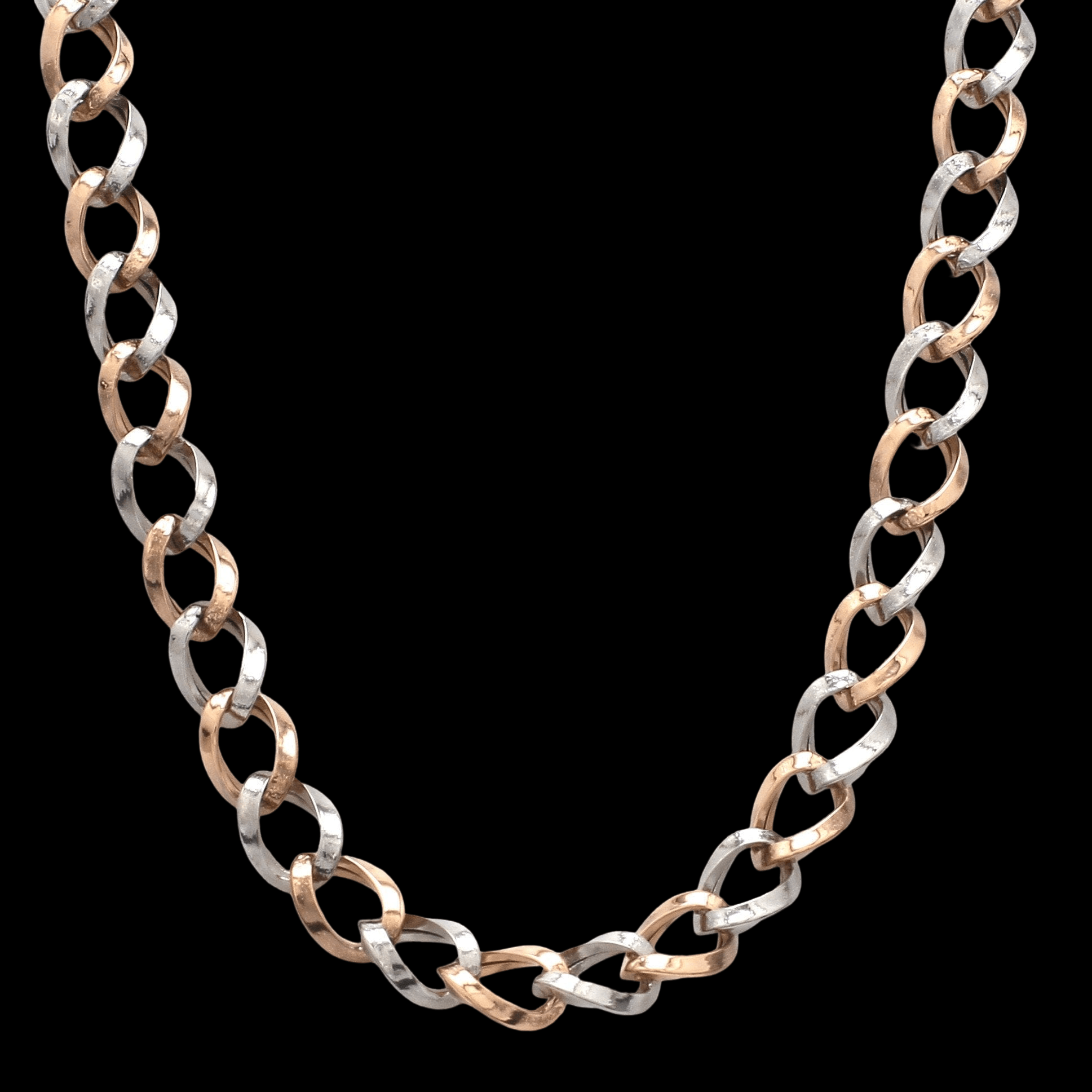 Jewelove™ Chains 22 Inches 22 Inches Ready to Ship Platinum & Rose Gold Chain for Men JL PT CH 902