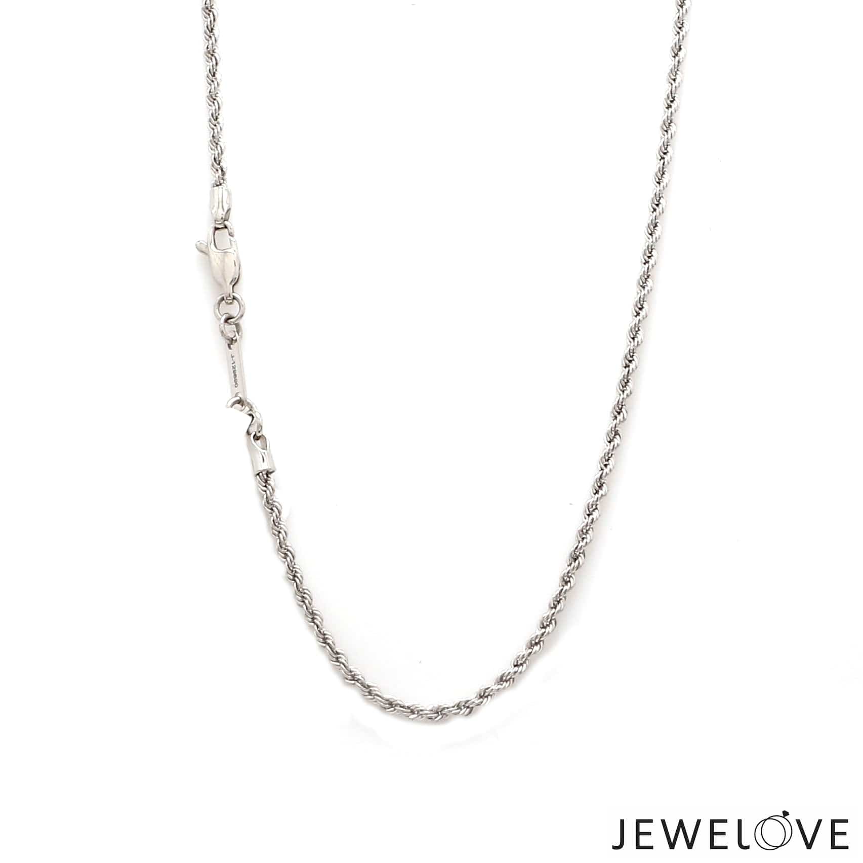 Jewelove™ Chains 2mm Cordell Platinum Rope Chain JL PT CH 903-E