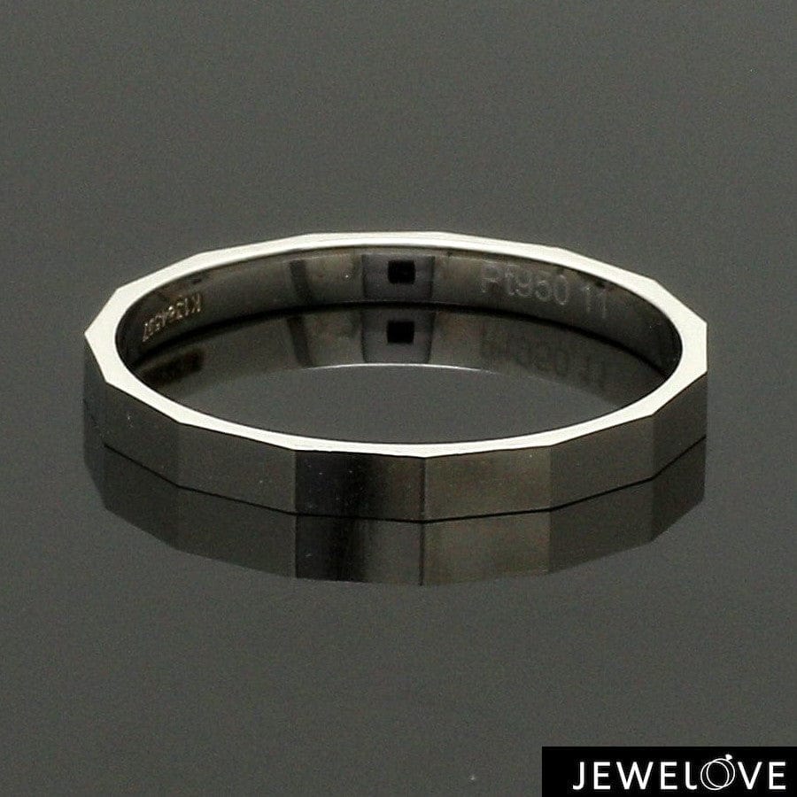 Jewelove™ Rings Women's Band only 2mm Designer Japanese Platinum Ring for Women JL PT 1335