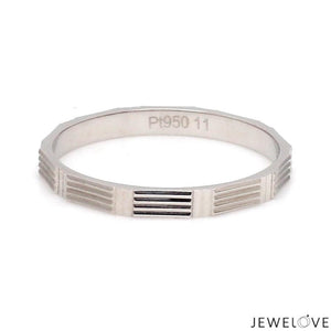 Jewelove™ Rings Women's Band only 2mm Designer Japanese Platinum Women's Ring JL PT 1337