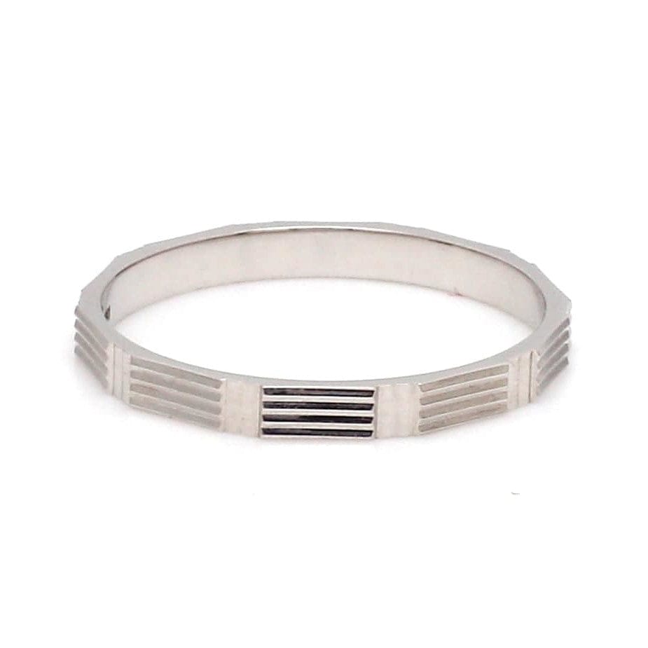 Jewelove™ Rings Women's Band only 2mm Designer Japanese Platinum Women's Ring JL PT 1337