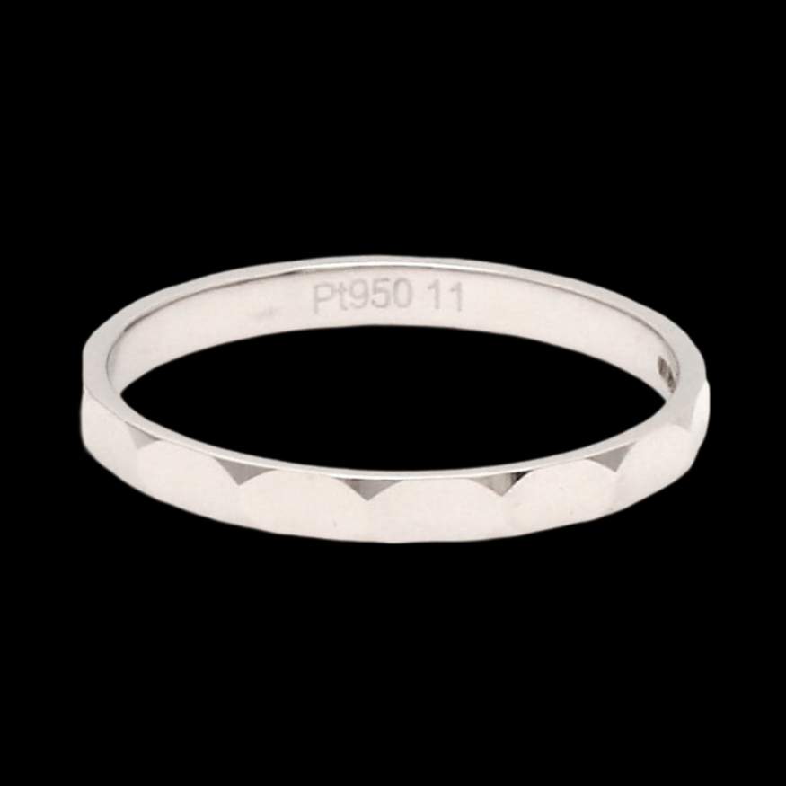 Jewelove™ Rings Women's Band only 2mm Designer Japanese Platinum Women's Ring JL PT 1346