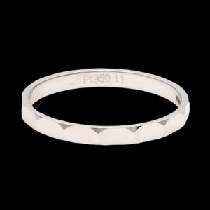 Jewelove™ Rings Women's Band only 2mm Designer Japanese Platinum Women's Ring JL PT 1346