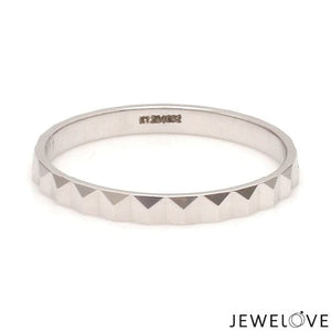 Jewelove™ Rings Women's Band only 2mm Designer Japanese Platinum Women's Ring JL PT 1349