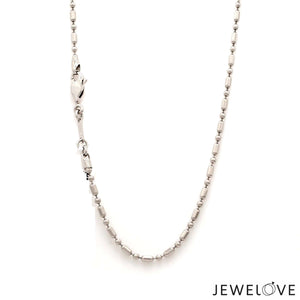 Jewelove™ Chains 2mm Platinum 3D Chain for Men JL PT CH 1226