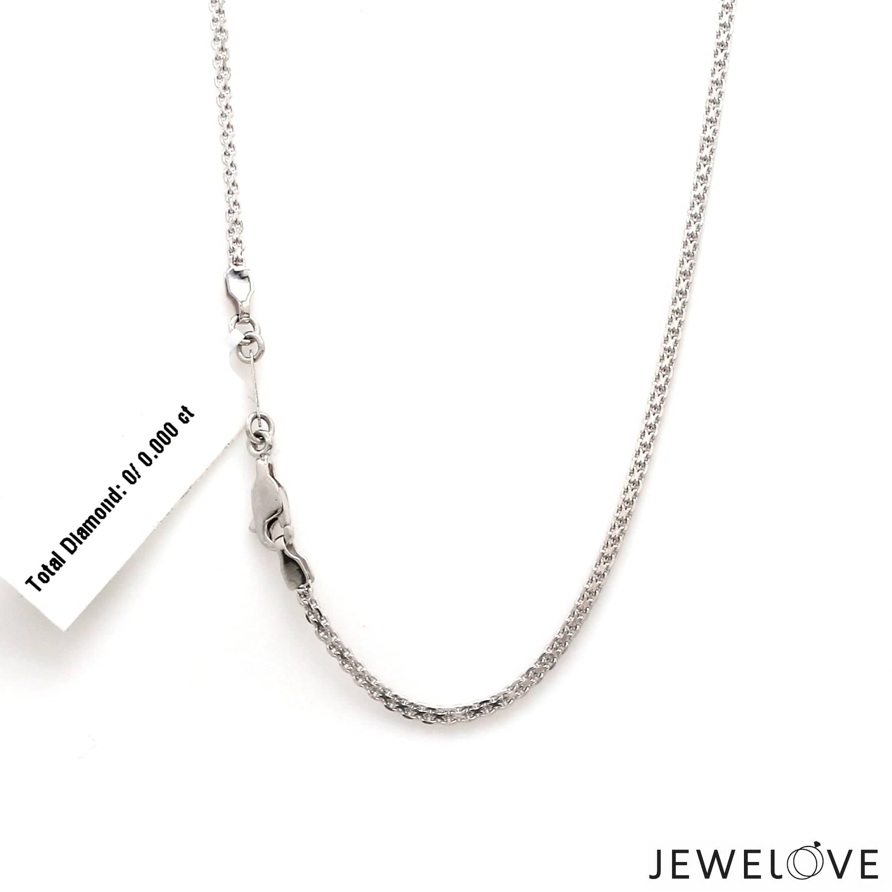 Jewelove™ Chains 2mm Platinum Chain for Men JL PT CH 1202