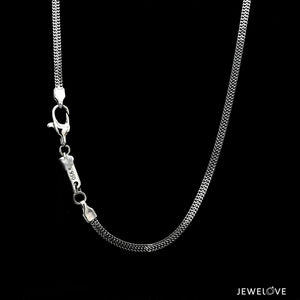 Jewelove™ Chains 2mm Platinum Flat Chain for Men JL PT CH 1297