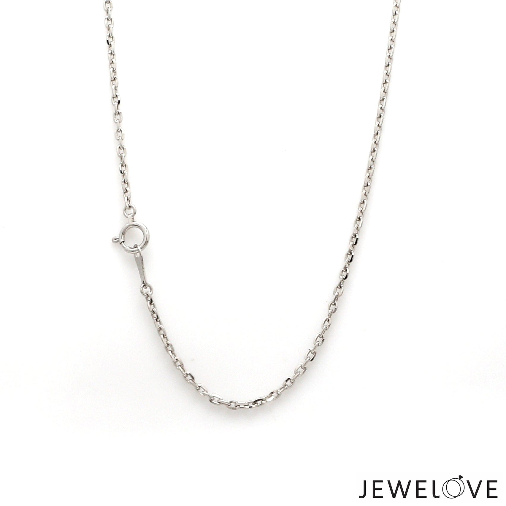 Jewelove™ Chains 2mm Platinum Japanese Shine Cut Cable Chain for Women JL PT CH 1254