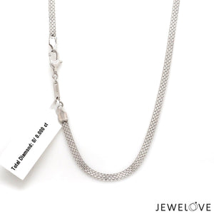 Jewelove™ Chains 3.25mm Platinum Chain for Men JL PT CH 1209