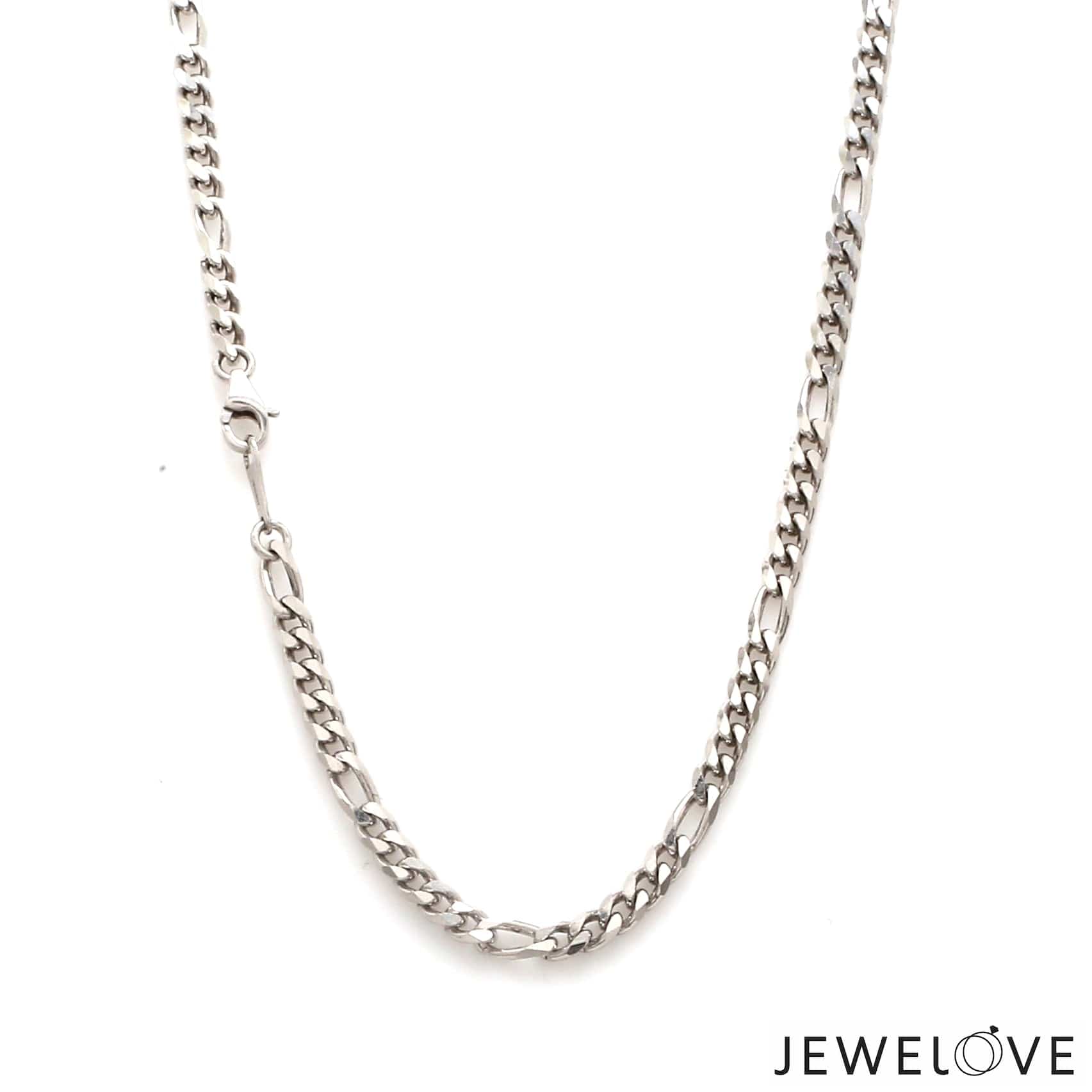 Jewelove™ Chains 3.25mm Platinum Figaro Chain for Men JL PT CH 1210