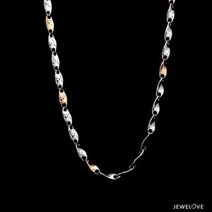 Jewelove™ Chains 3.25mm Platinum Rose Gold Chain for Men JL PT CH 1344