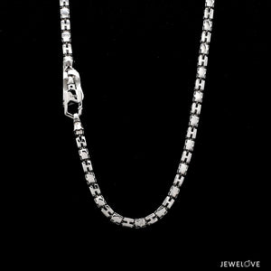 Jewelove™ Chains 3.25mm Platinum Rose Gold Chain with Matte Finish for Men JL PT CH 1236