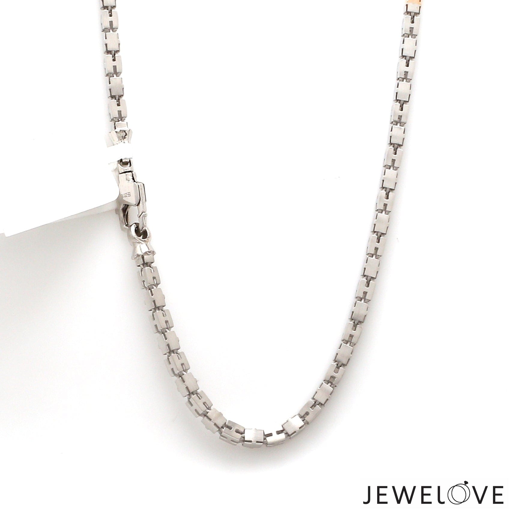 Jewelove™ Chains 3.25mm Platinum Rose Gold Chain with Matte Finish for Men JL PT CH 1236