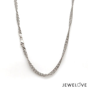 Jewelove™ Chains 3.25mm Platinum Twisted Chain JL PT CH 1339