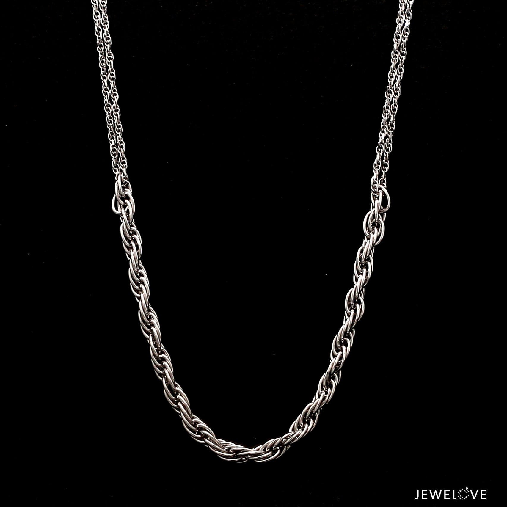 Jewelove™ Chains 3.5mm Japanese Platinum Chain for Women JL PT CH 1159