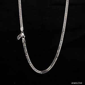 Jewelove™ Chains 3.5mm Japanese Platinum Cuban Chain JL PT CH 1005