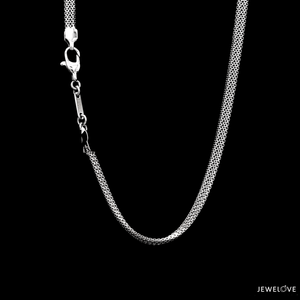 Jewelove™ Chains 3.5mm Platinum Chain for Men JL PT CH 1224-A