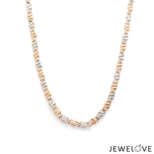 Jewelove™ Chains 3.75mm Platinum Rose Gold Chain for Men JL PT CH 1285