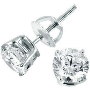 Jewelove™ Earrings 3 cts. Lab Grown Solitaire Diamond Earrings in Platinum SJ PTO E 152 - LG