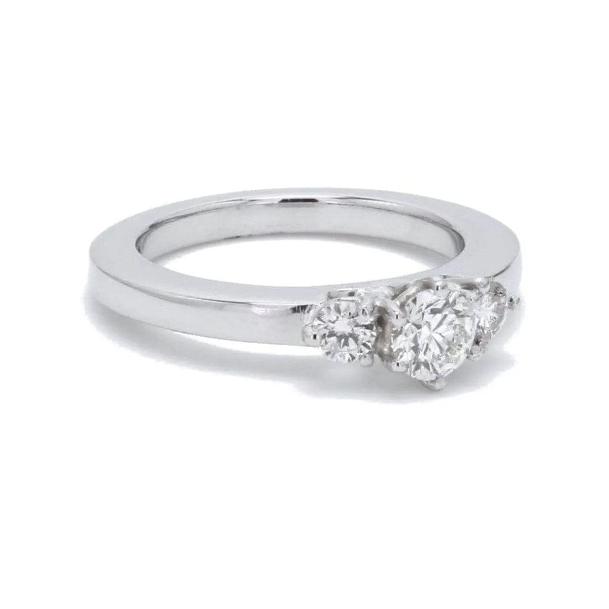 Jewelove™ Rings 3 Diamond Platinum Engagement Solitaire Ring JL PT 326