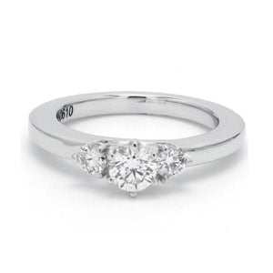 Jewelove™ Rings 3 Diamond Platinum Engagement Solitaire Ring JL PT 326