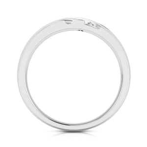 Jewelove™ Rings 3 Diamond Platinum Love Bands JL PT R-8003