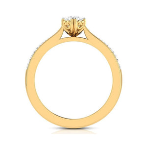 Jewelove™ Rings Women's Band only / VS J 30-Pointer 18K Yellow Gold Solitaire Ring JL AU G 107Y