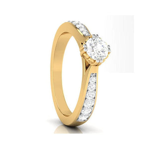 Jewelove™ Rings Women's Band only / VS J 30-Pointer 18K Yellow Gold Solitaire Ring JL AU G 107Y